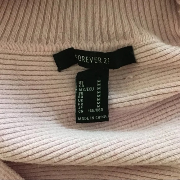 Forever 21 Crop Turtleneck/Balloon Sleeve M - Picture 5 of 5